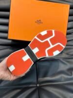 Hermes Heros Sneaker Black Orange H232985Zh05410 - Image 9