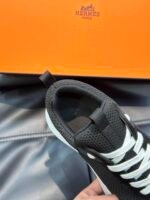 Hermes Heros Sneaker Black Orange H232985Zh05410 - Image 7