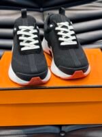 Hermes Heros Sneaker Black Orange H232985Zh05410 - Image 5