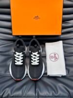 Hermes Heros Sneaker Black Orange H232985Zh05410 - Image 3