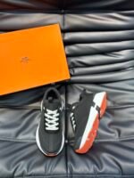 Hermes Heros Sneaker Black Orange H232985Zh05410 - Image 4