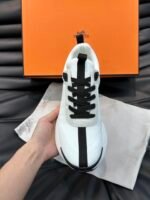 Hermes Heros Sneaker Black White H232985Zh90400 - Image 7