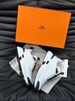Hermes Heros Sneaker Black White H232985Zh90400 - Image 8