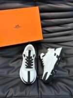 Hermes Heros Sneaker Black White H232985Zh90400 - Image 4