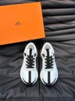 Hermes Heros Sneaker Black White H232985Zh90400 - Image 2