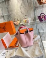 Hermes Picotin 18Cm Rose Sakura - Image 6