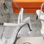 Hermes Glamour 75 Sandal White - Image 2