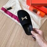 Hermès Go Mule H Sandal In Black - Image 6