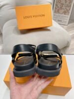 Louis Vuitton Lv Sunset Flat Comfort Sandals Black 1Abw6W - Image 3