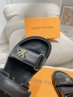Louis Vuitton Lv Sunset Flat Comfort Sandals Black 1Abw6W - Image 4