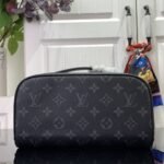 [Super Vip 1:1] Louis Vuitton Toiletry Bag Monogram Eclipse Canvas Black 24Cm M11508 - Image 4