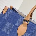 Louis Vuitton On The Go MM Damier Denim Blue 35Cm - Image 5