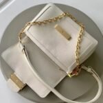 [Super Vip 1:1] Louis Vuitton Dauphine Soft MM White 24Cm M25050 - Image 9