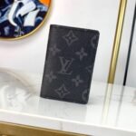 Louis Vuitton Pocket Organizer Monogram Eclipse Canvas Black 11Cm M61696 - Image 9