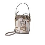 Fendi Mon Tresor Mini Bag Multicolor Canvas 18Cm 8Bs010 Apke F1Mb4