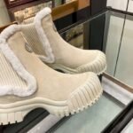 Louis Vuitton Ruby Flat Boots Suede Calfskin And Shearling Beige 1Agwgb - Image 5