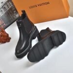 Louis Vuitton Lv Beaubourg Ankle Boots Calf Leather Black 1A8949 - Image 6