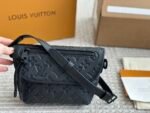 Louis Vuitton Pulse Bag Monogram Shadow Embossed Black 16Cm M12636 - Image 5