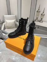 Louis Vuitton Citizen Flat Ranger Boot Monogram Black 1Aday2 - Image 3