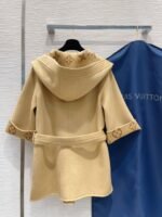 Louis Vuitton Signature Hooded Wrap Robe Coat Beige 1Ab713 - Image 7