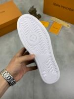 Louis Vuitton Sneaker Calfskin Monogram Pattern In Brown - Image 9
