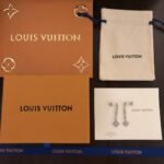 Louis Vuitton Monogram Fusion Earrings White Gold Q96149 - Image 6