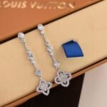Louis Vuitton Monogram Fusion Earrings White Gold Q96149 - Image 5
