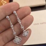 Louis Vuitton Monogram Fusion Earrings White Gold Q96149 - Image 3