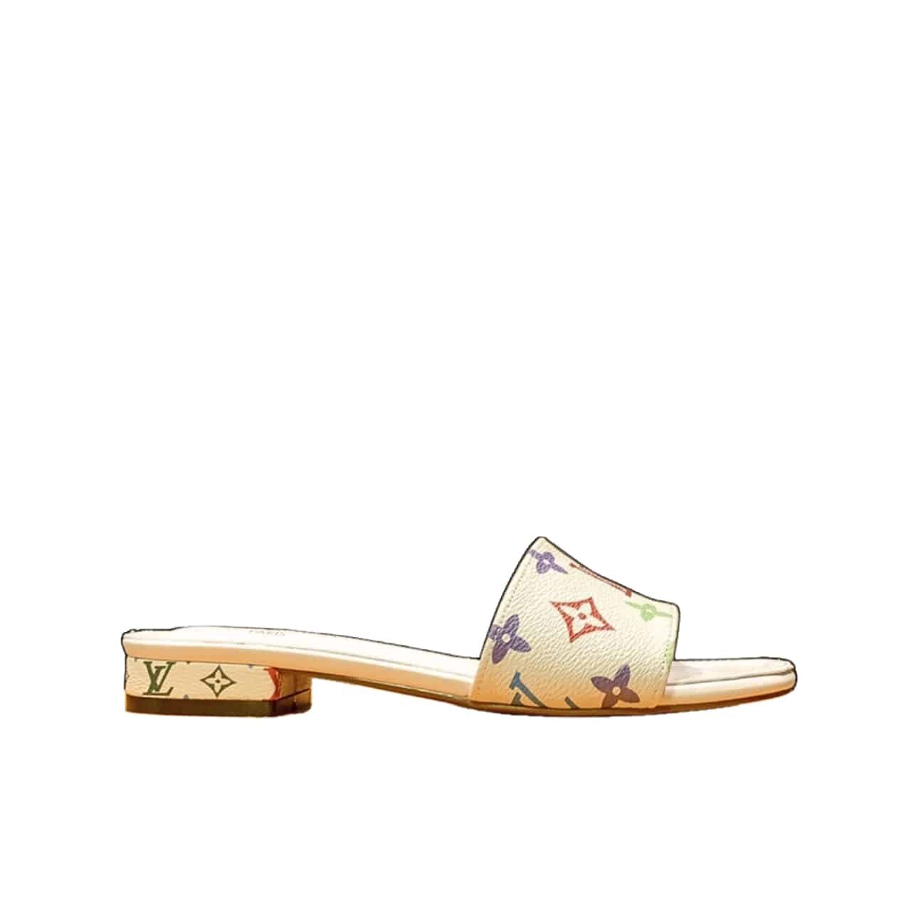 LVMT Louis Vuitton Lock It Flat Mule Monogram Multicolor - Image 1