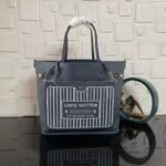 [Super Vip 1:1] Louis Vuitton Neverfull Inside Out MM Bag Navy Blue 31Cm M14994 - Image 8