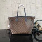 [Super Vip 1:1] Louis Vuitton Neverfull Inside Out MM Bag Navy Blue 31Cm M14994 - Image 5