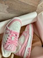 Louis Vuitton Lv Trainer Sneaker Pink Rose 1Aboek - Image 3