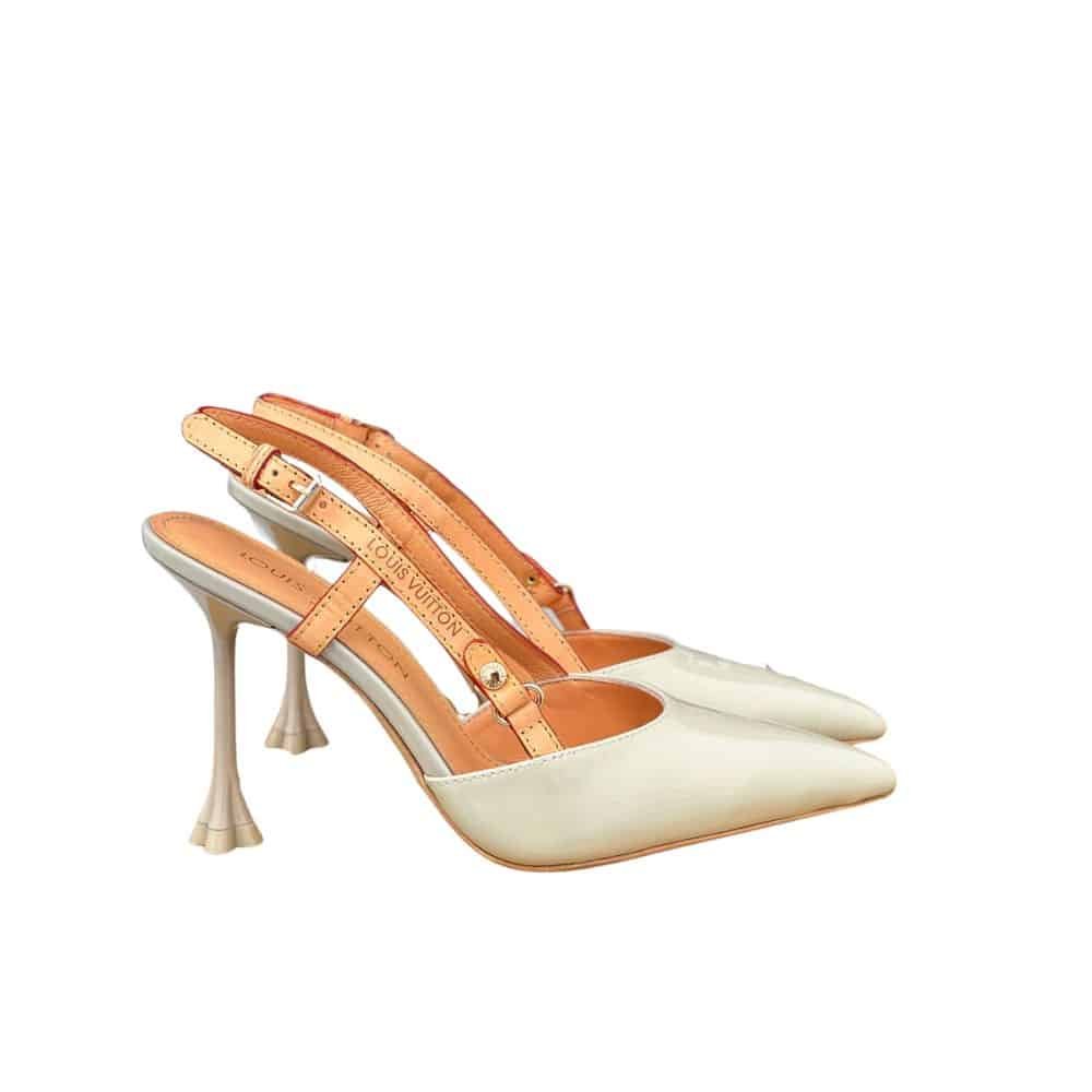 xr:d:DAFy0M-Gj-4:429,j:8178945641511622017,t:23111002 Louis Vuitton Blossom Slingback Pump Beige 1Ac8E0 - Image 1