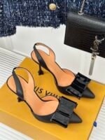 Louis Vuitton Blossom Slingback Pump Black 1Acaps - Image 3