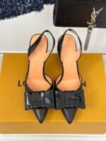 Louis Vuitton Blossom Slingback Pump Black 1Acaps - Image 5