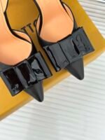 Louis Vuitton Blossom Slingback Pump Black 1Acaps - Image 8
