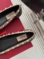 Valentino Garavani Rockstud Patent Leather Ballerina Black 3W2S0Hq5Vnw N71 - Image 3