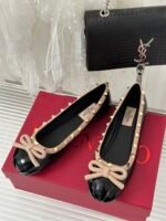 Valentino Garavani Rockstud Patent Leather Ballerina Black 3W2S0Hq5Vnw N71 - Image 9