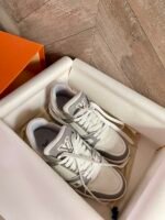 Louis Vuitton Lv Trainer Sneaker Grey White 1A8Kba - Image 4
