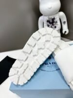 Prada Soft Padded Nappa Leather Slides White 1Xx6482Dl8F0009F020 - Image 3