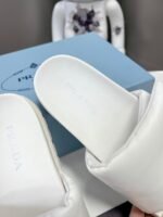 Prada Soft Padded Nappa Leather Slides White 1Xx6482Dl8F0009F020 - Image 10