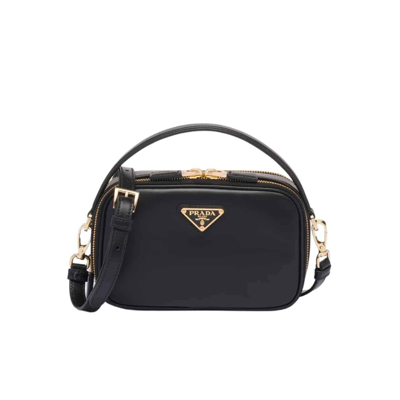 xr:d:DAF4OnkYemU:1237,j:598273115187172923,t:24030102 Prada Odette Leather Mini Bag Black 18Cm 1Bh203 Ask F0002 V Ovo - Image 1