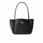 Prada Leather Mini Tote Bag Black 25Cm 1Bg539 2Cys F0002 V Ovo