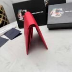 Prada Saffiano Leather Flap Small Wallet Red And Gold 10Cm 1Mv204 Qwa F068Z - Image 7