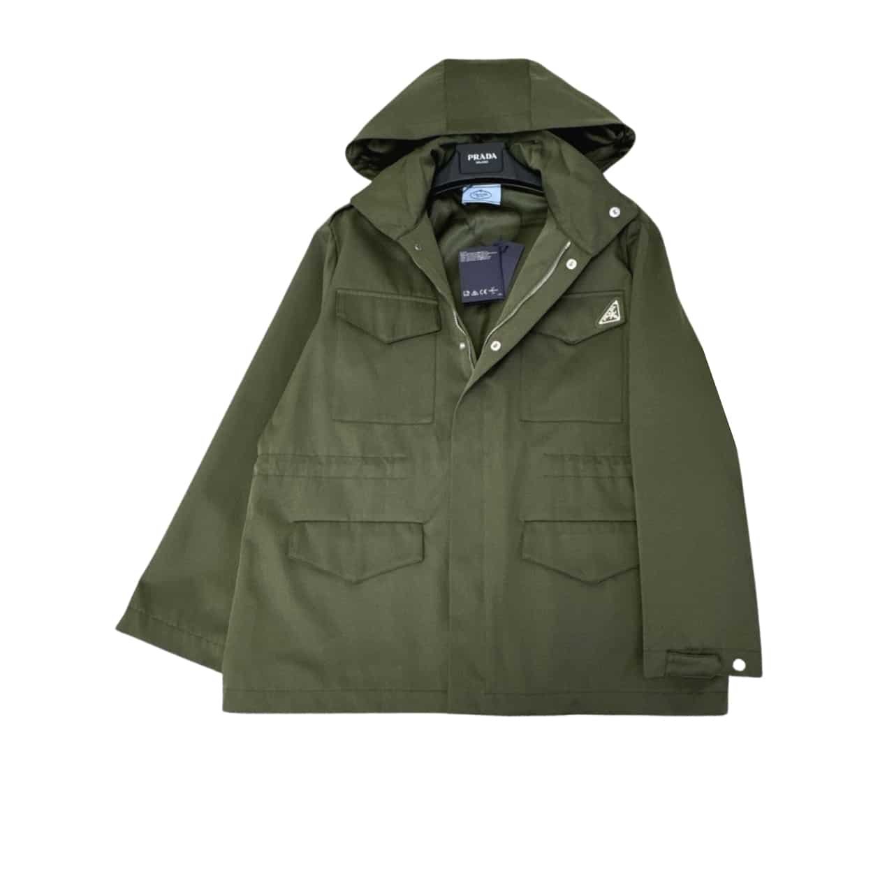 PRC-2-4 Prada Hooded Windbreaker Green - Image 1