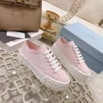 Prada Double Wheel Nylon Gabardine Sneaker Light Pink 1E260M3Lfxf0E18F050 - Image 5