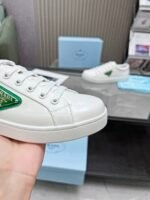Prada Brushed Sneaker Leather White White Mango 2Ee376 3F0E F0Djt - Image 6