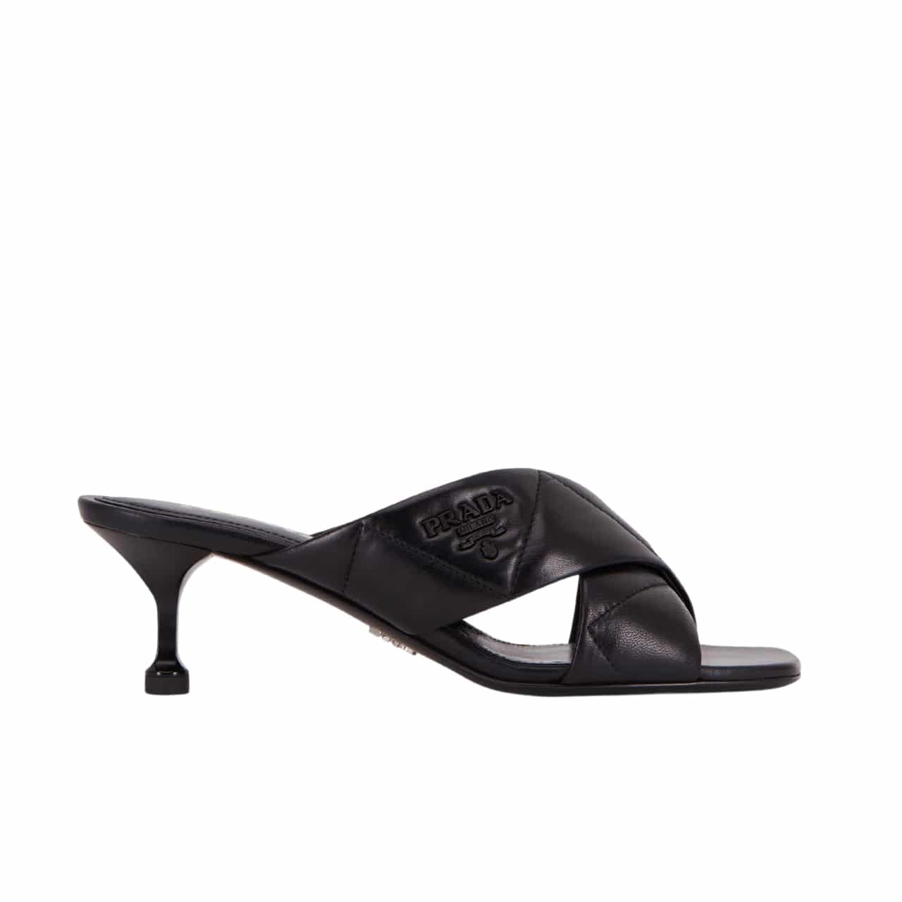 xr:d:DAF4OnkYemU:1334,j:3297055630977037949,t:24030508 Prada Black Quilted Leather Mule - Image 1
