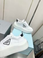 Prada Leather Platform Sneaker White - Image 2
