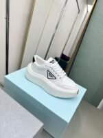 Prada Leather Platform Sneaker White - Image 3